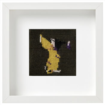 Abstract Shapes Framed Knitted Art, 2 of 11