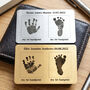 Personalised Hand And Footprint Metal Wallet Card, thumbnail 3 of 12