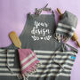Personalised Cotton Apron, Tea Towel, Gift For Her, thumbnail 1 of 12