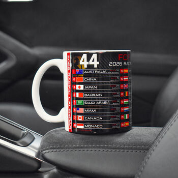 Formula 2026 Racing Calendar Mug Sf Edition Hamilton And Leclerc, 6 of 10
