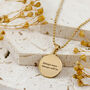 Personalised Small St Christopher Gold Plated Sterling Silver Necklace, thumbnail 2 of 10