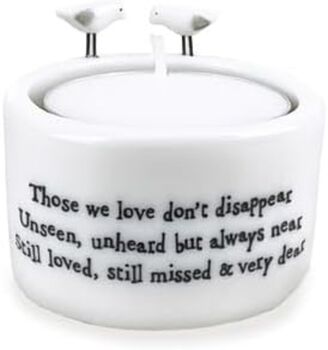 Those We Love Tealight Holder Gift Boxed Friendship Porcelain East Of India, 4 of 5