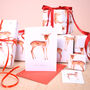 Fawn In The Snow Eco Friendly Christmas Wrapping Paper, thumbnail 5 of 5