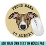 Personalised Whippet Dog Computer Mouse Mat, thumbnail 3 of 5