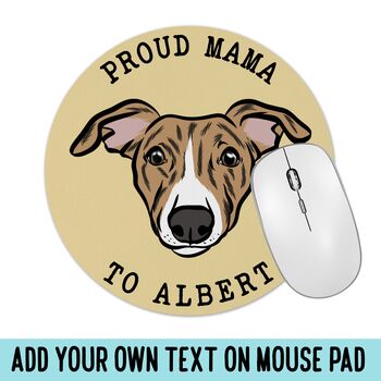Personalised Whippet Dog Computer Mouse Mat, 3 of 5