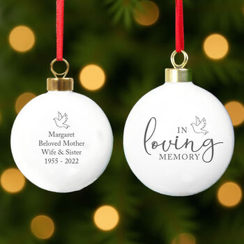 Personalised In Loving Memory Bauble, 3 of 5