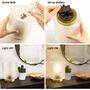 Clear Glass Cordless Table Lamp, thumbnail 5 of 6