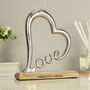 Personalised Love Heart Ornament – Wedding Gift For Couples, thumbnail 1 of 3