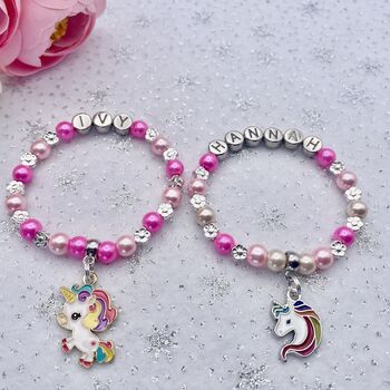 Personalised Unicorn Charm Bracelet, 10 of 12