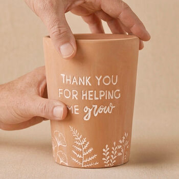 Thank You Teacher Gift Plant Pot For Indoor Plants, 3 of 4