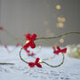 Velvet Bow Star Light, Handmade Christmas Decoration, thumbnail 5 of 6