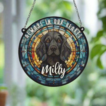 Cocker Spaniel Black Memorial Suncatcher, 2 of 6