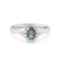 Ethically Sourced Sapphire Diamond Engagement Ring: Ida, thumbnail 5 of 5