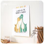 Dinosaur A4 Print Birthday Gift Wife Husband Partner, thumbnail 2 of 2