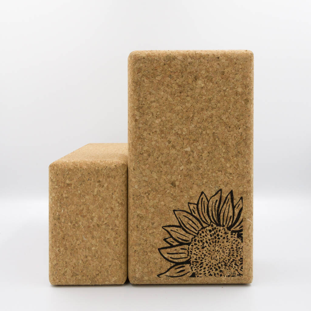 cork yoga block by liga