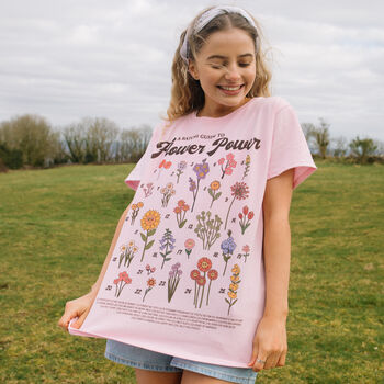 Flower Power Women's Flower Guide T Shirt, 2 of 5