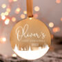 Gold Personalised Baby's 1st Christmas Tree Ornament, thumbnail 1 of 7