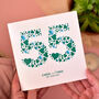 Personalised Love Hearts Emerald 55th Anniversary Card, thumbnail 3 of 6
