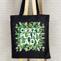 Crazy Plant Lady Houseplant Tote Bag, thumbnail 2 of 3