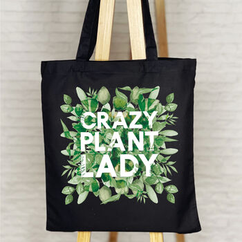 Crazy Plant Lady Houseplant Tote Bag, 2 of 3