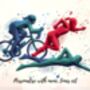 Custom Personalised Triathlon Print, thumbnail 3 of 7