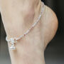 Indian Boho Sterling Silver Indian Payal Anklet, thumbnail 3 of 11