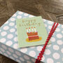 Mini Happy Birthday Cake Card, thumbnail 5 of 5