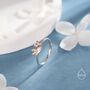 Sterling Silver Tiny Axolotl Ring, thumbnail 3 of 12