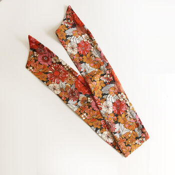Autumn Flower Print Cotton Wire Headband Regular Price, 5 of 5