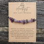 Tranquillity And Protection Amethyst Adjustable Bracelet, thumbnail 1 of 3