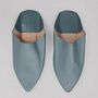 Men's Moroccan Pointed Leather Slippers, thumbnail 8 of 12