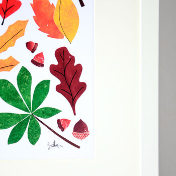 Autumn Leaves Art Print, 2 of 9