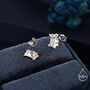 King Of Hearts Sterling Silver Stud Earrings, thumbnail 5 of 12