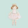 Personalised Brown Hair Ballerina Doll, thumbnail 1 of 4