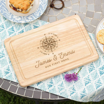 Personalised Compass Chopping Board, 4 of 6