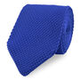 Royal Blue Knitted Neck Tie In 100% Soft Polyester, thumbnail 1 of 11