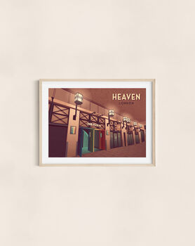 Heaven Nightclub London Travel Poster Art Print, 2 of 8