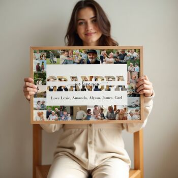 Personalised Grandad Photo Collage Frame Gift, 5 of 6