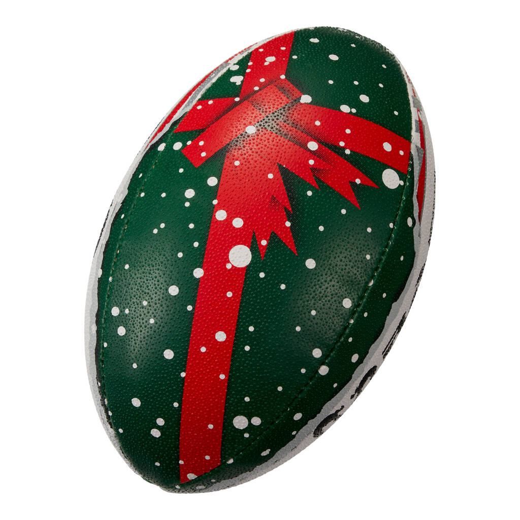 Christmas Present Rugby Ball Wrapping By Uber Games