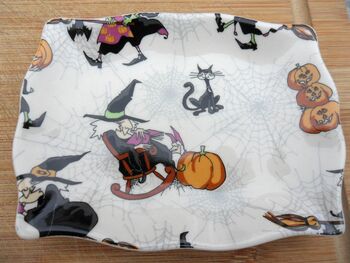 Set Of Two Handmade Soap Dishes In Witches Design, 8 of 10