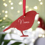 Robin Wooden Hanging Decoration, thumbnail 1 of 12