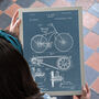 Anatomy Of A Bike Patent Print, thumbnail 2 of 9