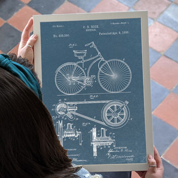 Anatomy Of A Bike Patent Print, 2 of 9