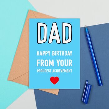 Large Size Funny Dad Birthday Card By Adam Regester Design ...