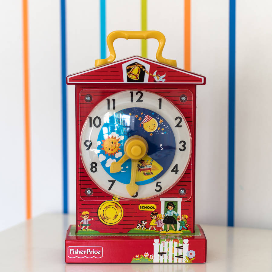 Retro Classic Music Box Teaching Clock By I Love Retro