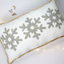 Snowflake Christmas Cushion, thumbnail 3 of 4