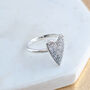 Personalised Silver Fingerprint Heart Ring, thumbnail 1 of 5