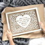 Personalised Love Heart Papercut Or Print, thumbnail 1 of 6