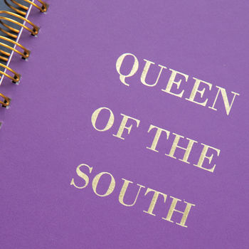 Personalised Queen Of The South Notebook, 2 of 5
