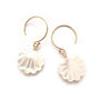 Seashell Earrings In Mother Of Pearl, thumbnail 1 of 5